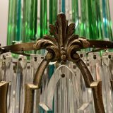 Lustre en cristal italien vintage années 1940