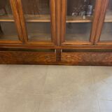 1900 walnut display case