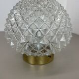 Modernist  "pineapple" ceiling light by glashütte limburg attrib., germany 1970