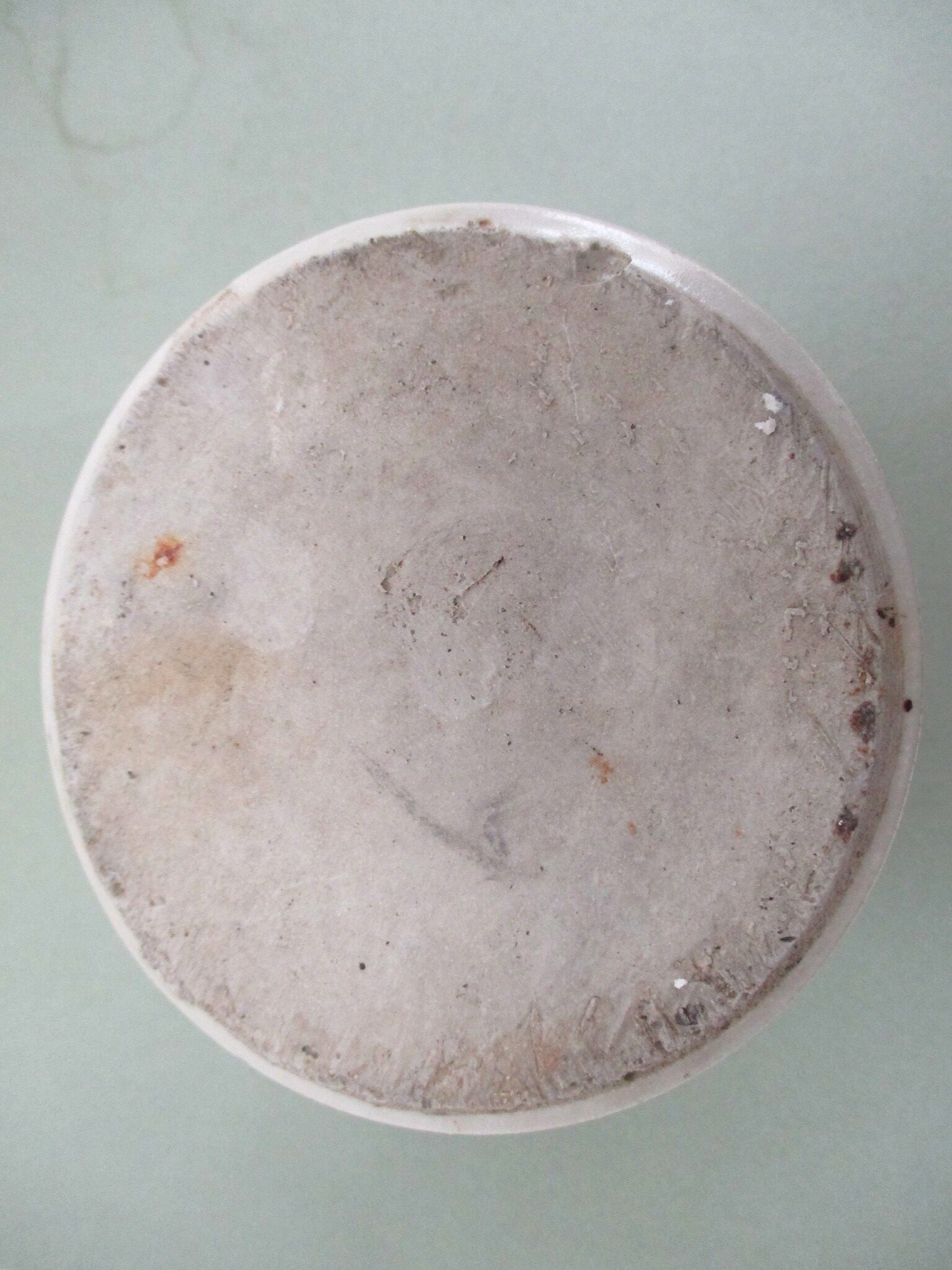 Former Damoy Paris sandstone mustard pot