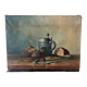 Still life fish potato bread