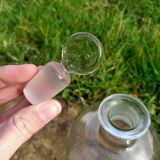 Set of 3 retro glass bottles