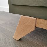 Vintage chest of drawers with compass feet