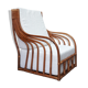 Fauteuil en rotin années 60