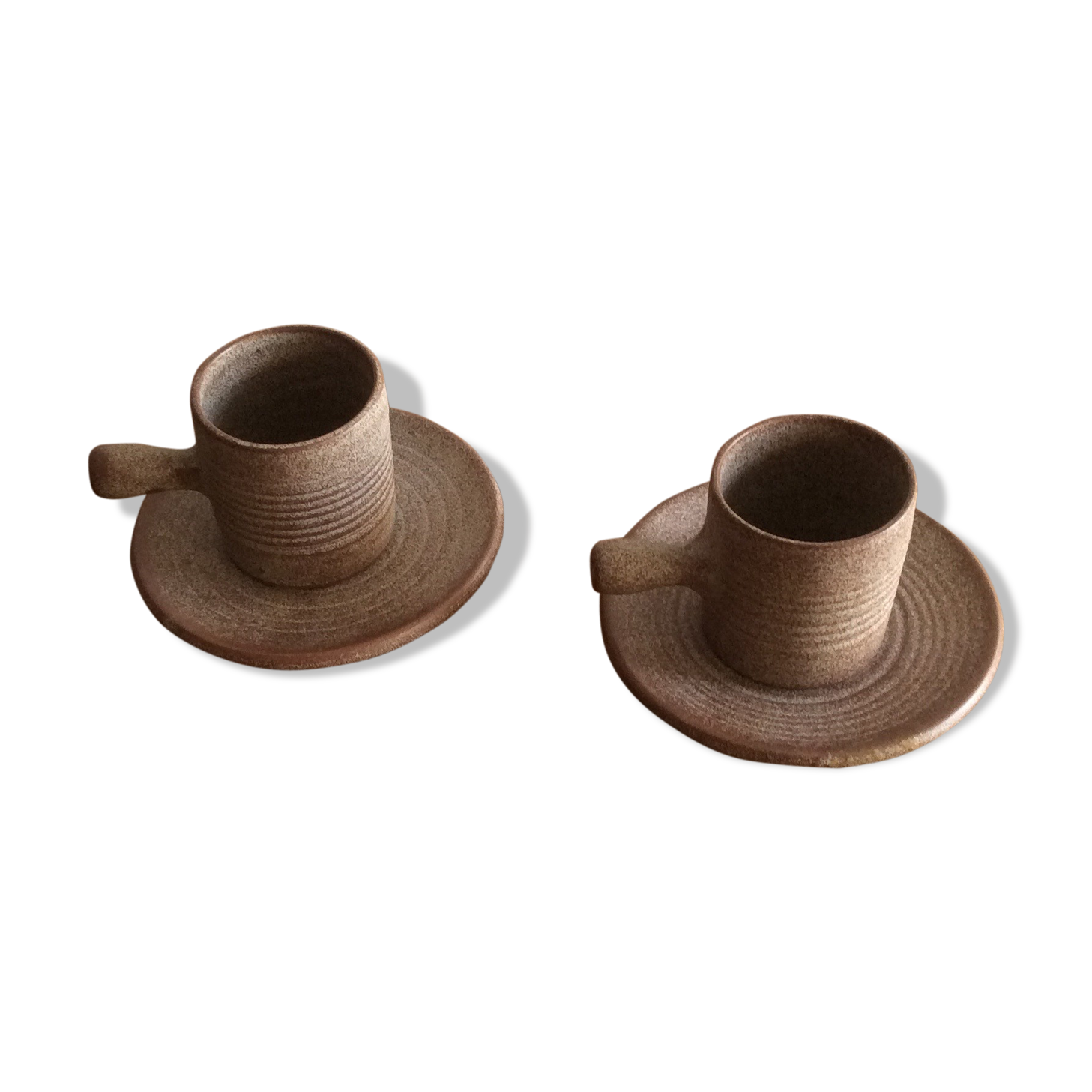 Duo of cups and saucers Vallauris, vintage
