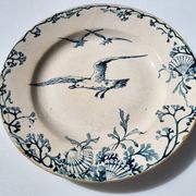 Plate Earth & Sea Seagulls & Seashells