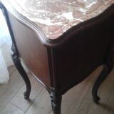 Bedside table on top and marble interior