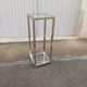 Vintage metal and glass column