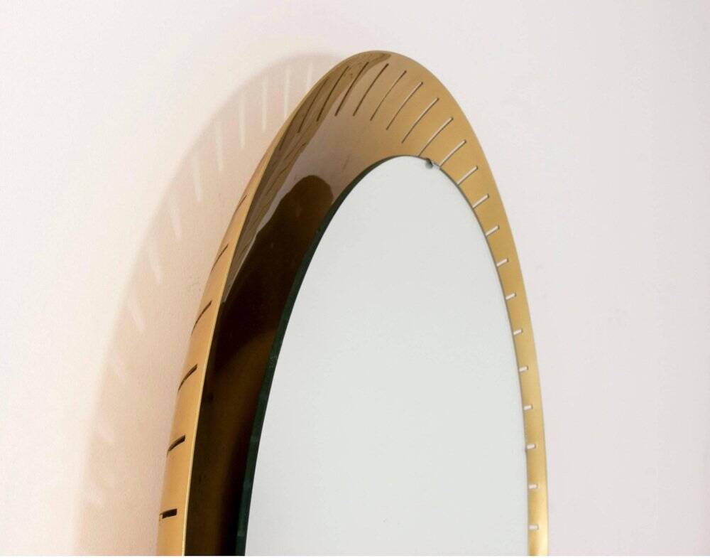 Italian Illuminated Backlit Mirror from Stilnovo, 1950s