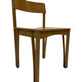 Vintage wooden chair 1980s minimalist design unique