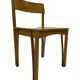 Vintage wooden chair 1980s minimalist design unique