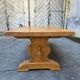 Large monastery table in solid oak – French handcrafted.