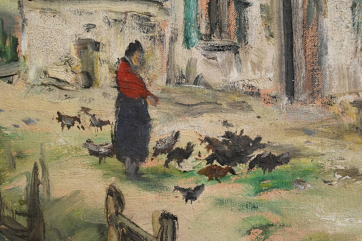 Large Painting “The Mill”, signed Reney – Part 1 of the 20th century