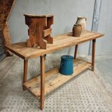 Industrial workbench washbasin table kitchen island 50 x 175 cm