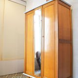 Blond wood wardrobe 60s