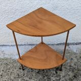 Pair of Corner Shelves 60/70 Vintage Design Console Table