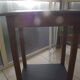 Art Deco console in solid walnut