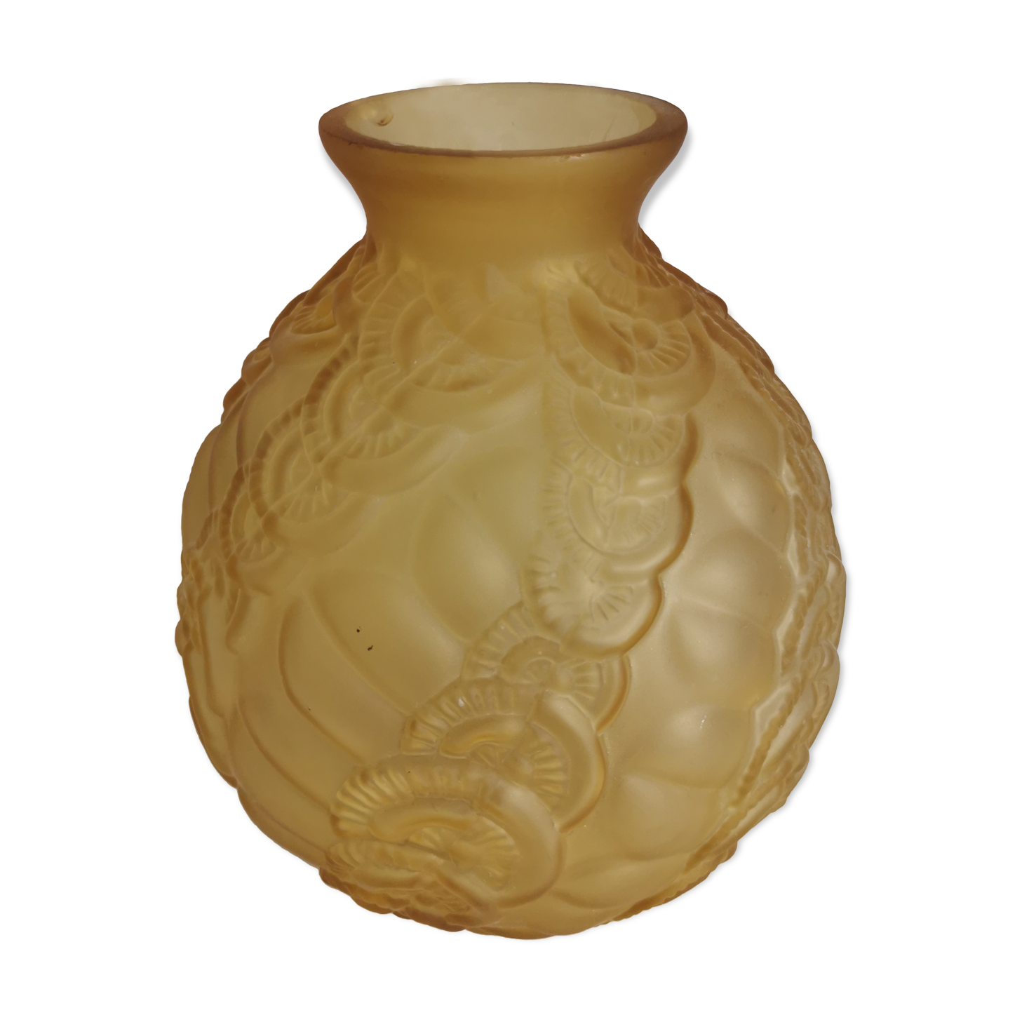 Vase frosted glass ball