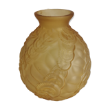 Vase frosted glass ball