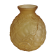 Vase boule en verre dépoli