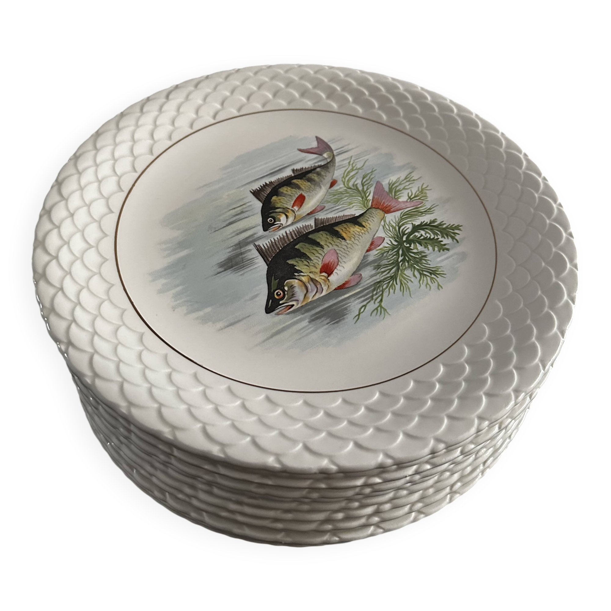 fish plates Gien