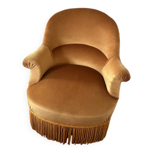 fauteuil crapaud velours