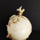 19th century egg-shaped porcelain box