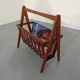 Danish Teak Magazine Rack, 1960s