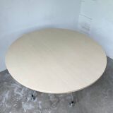 Tecno Nomos Round Table Brushed Metal