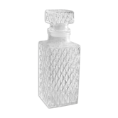 Glass whisky decanter model crosses