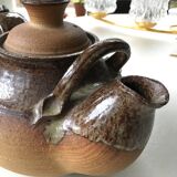 Vintage glazed sandstone teapot denmark