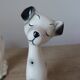 Romantic Dalmatian Dog Couple Ceramic Figurines 1970s