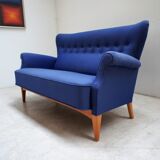 Vintage Scandinavian fabric sofa, Fritz Hansen model 8112