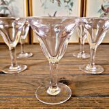 Vintage bistro glasses known as "deceivers" or "thieves" (set of 6)