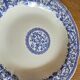 Gien service plates with blue patterns in perfect condition.