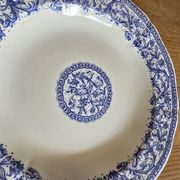 Gien service plates blue patterns perfect condition