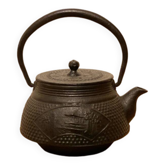 Antique Japanese Cast Iron Teapot