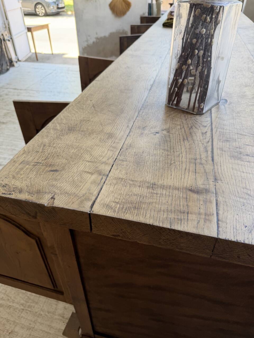 Rustic sideboard XXL 4m solid oak 1950