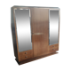 Art deco cabinet 3 doors 4 drawers in place of walnut