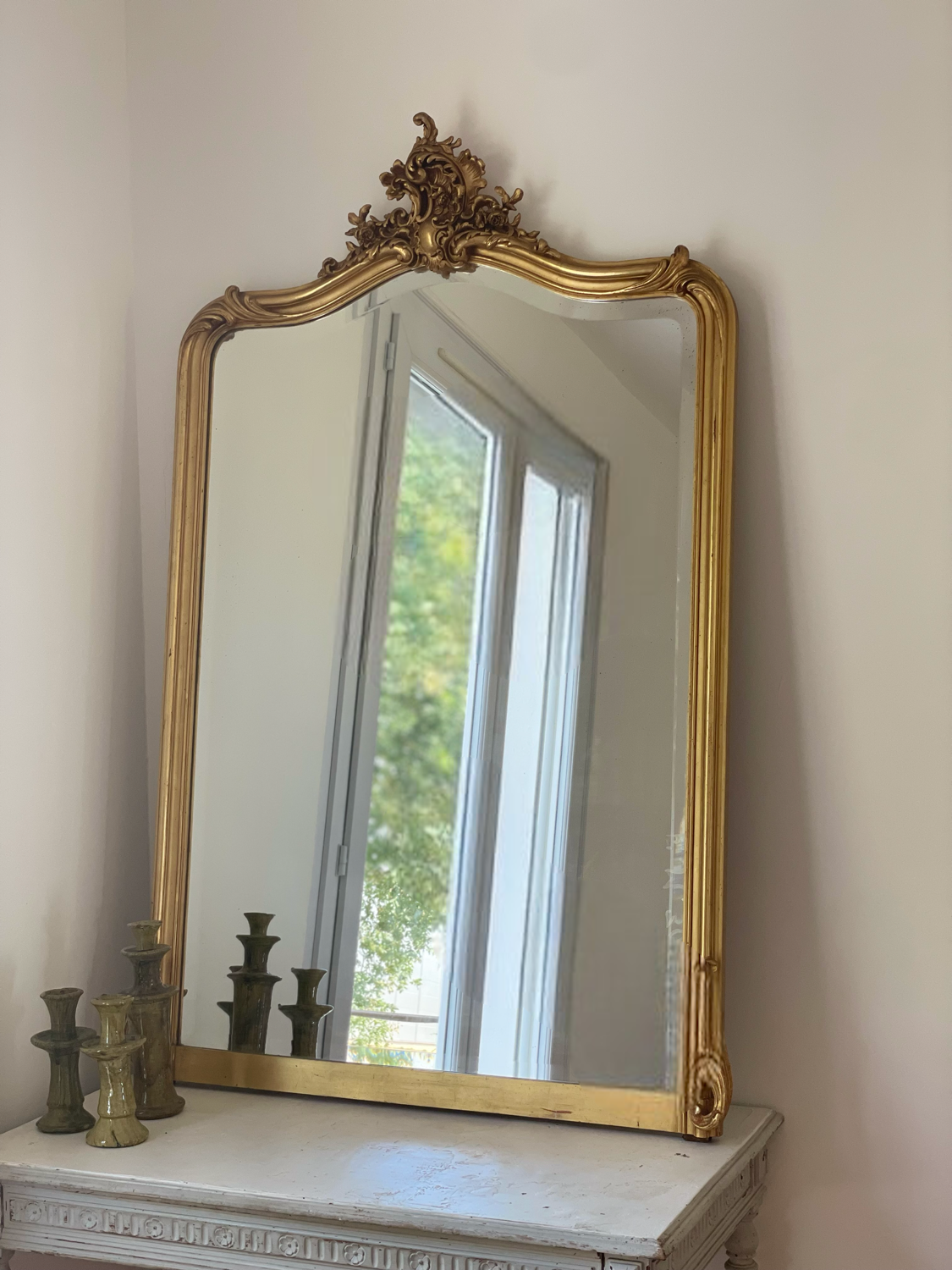 Old mirror Louis XV 145x92