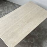 Travertine coffee table, Italy, 1980s