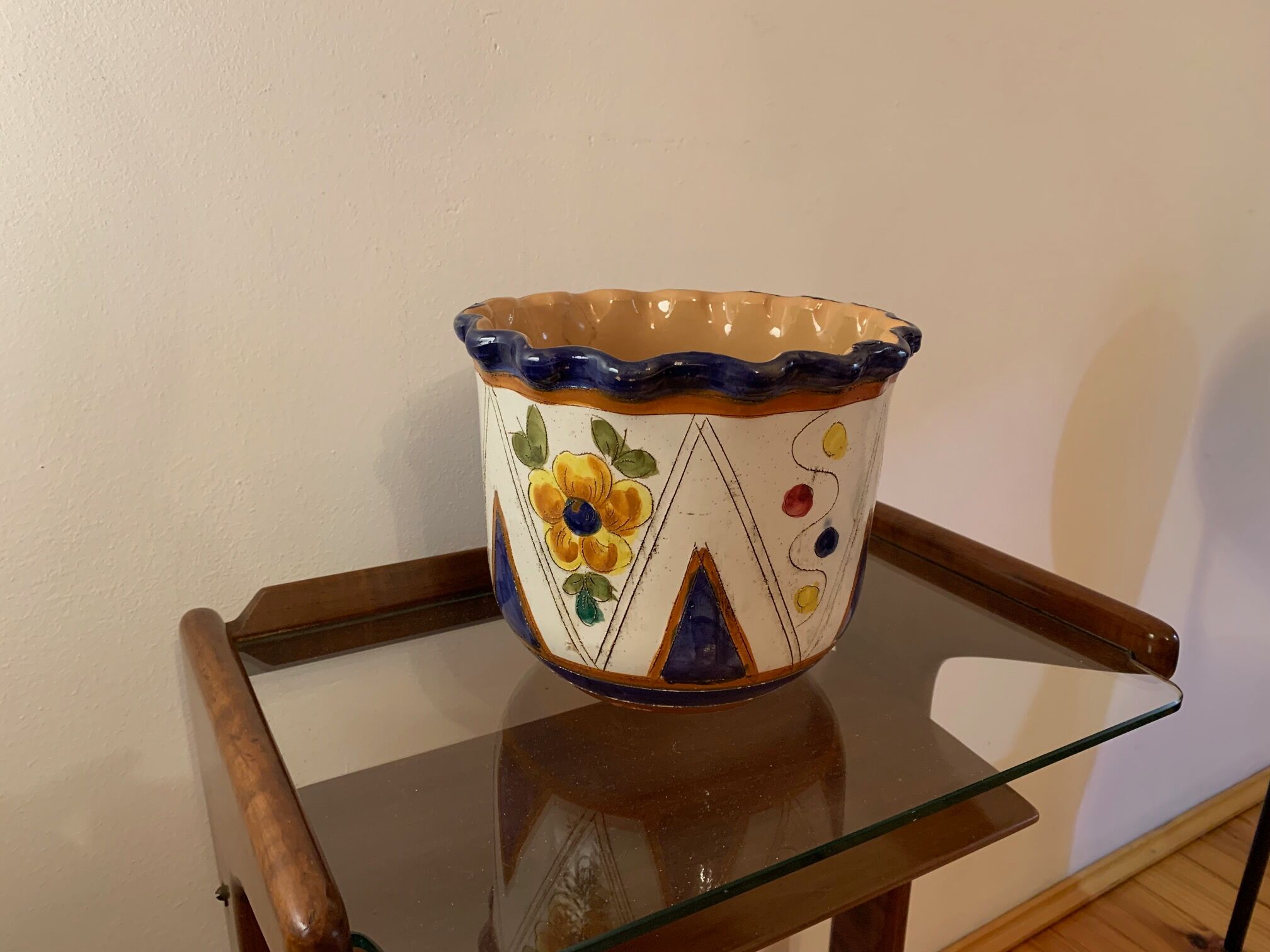 Ceramic pot pot, Spain, 1960s.