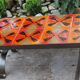 Table low ceramic vintage