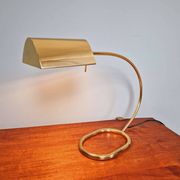 Grande lampe de bureau en laiton, Cosack Leuchten, 1970