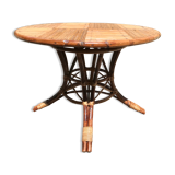 Extension rattan table circa 1960