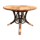 Table en rotin à rallonge circa 1960