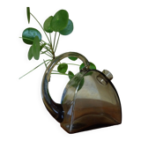 Original vintage carafe in smoked glass