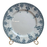 Plat rond en terre de fer Saint-Amand modèle Printanier 27 cm