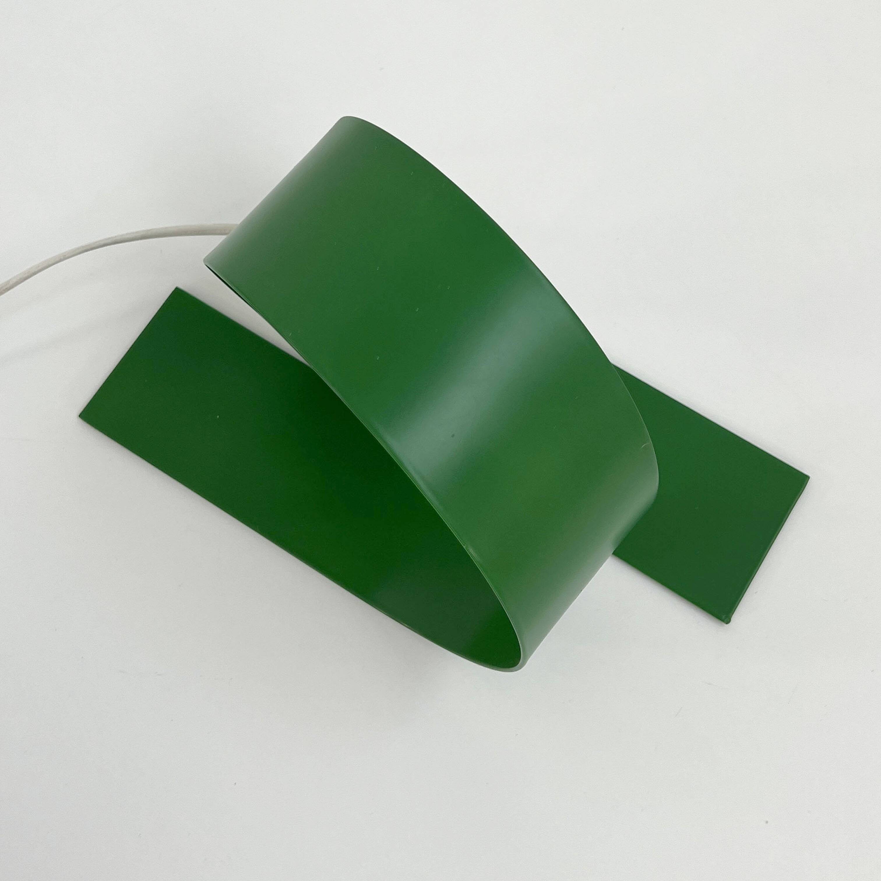 Green Loop Lamp in metal, 1980
