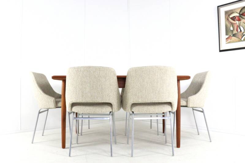 Set of 6 Cees Braakman for Pastoe FM32 chairs - dutch mid century design